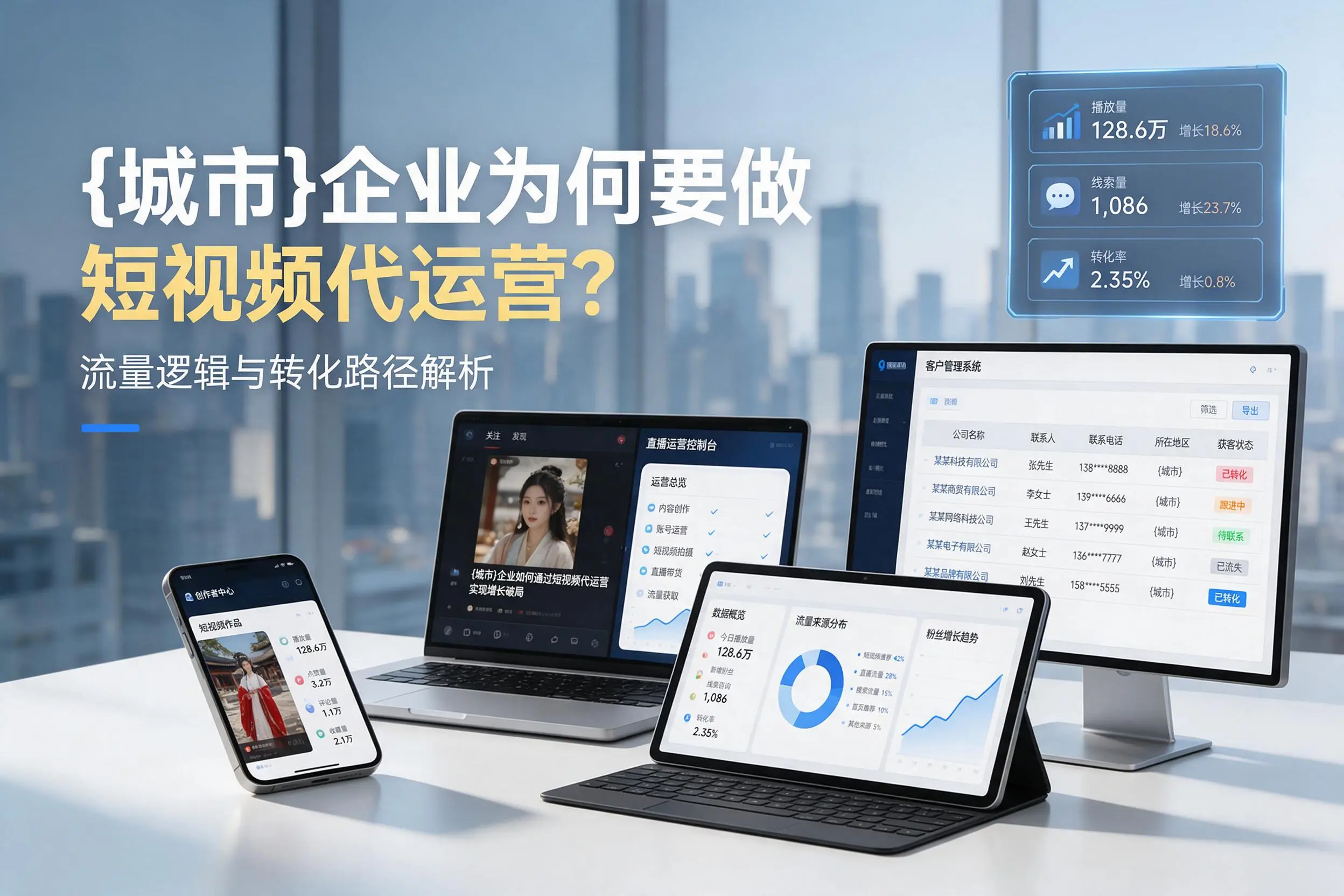 潜江企业为何要做短视频代运营？流量逻辑与转化路径解析