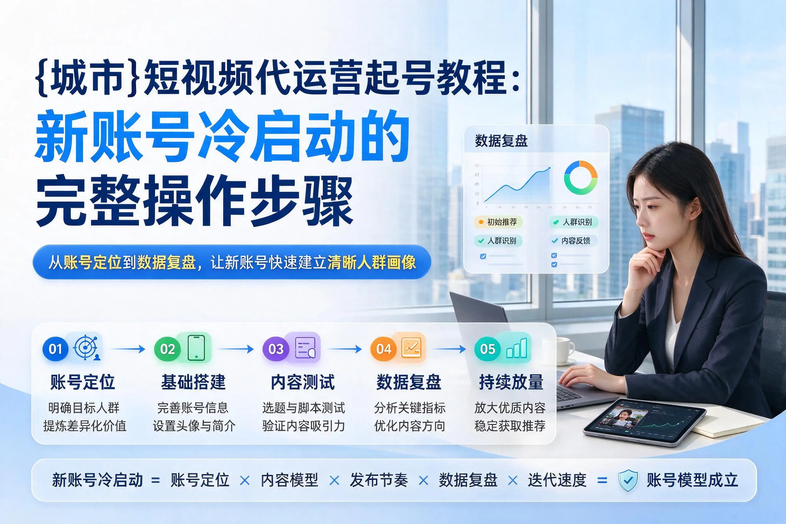 潜江短视频代运营起号教程：新账号冷启动的完整操作步骤