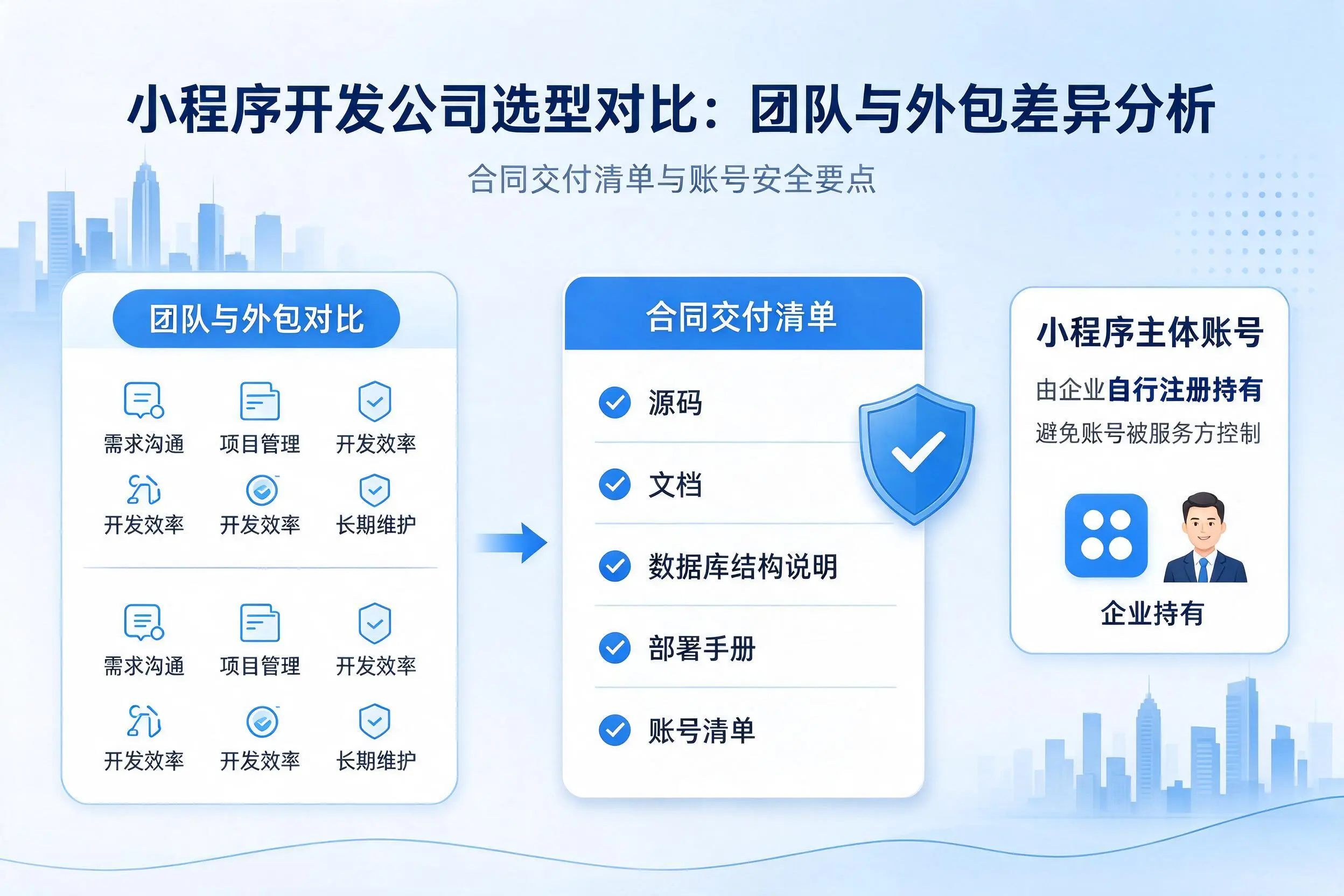 潜江小程序开发公司选型对比:团队与外包差异分析