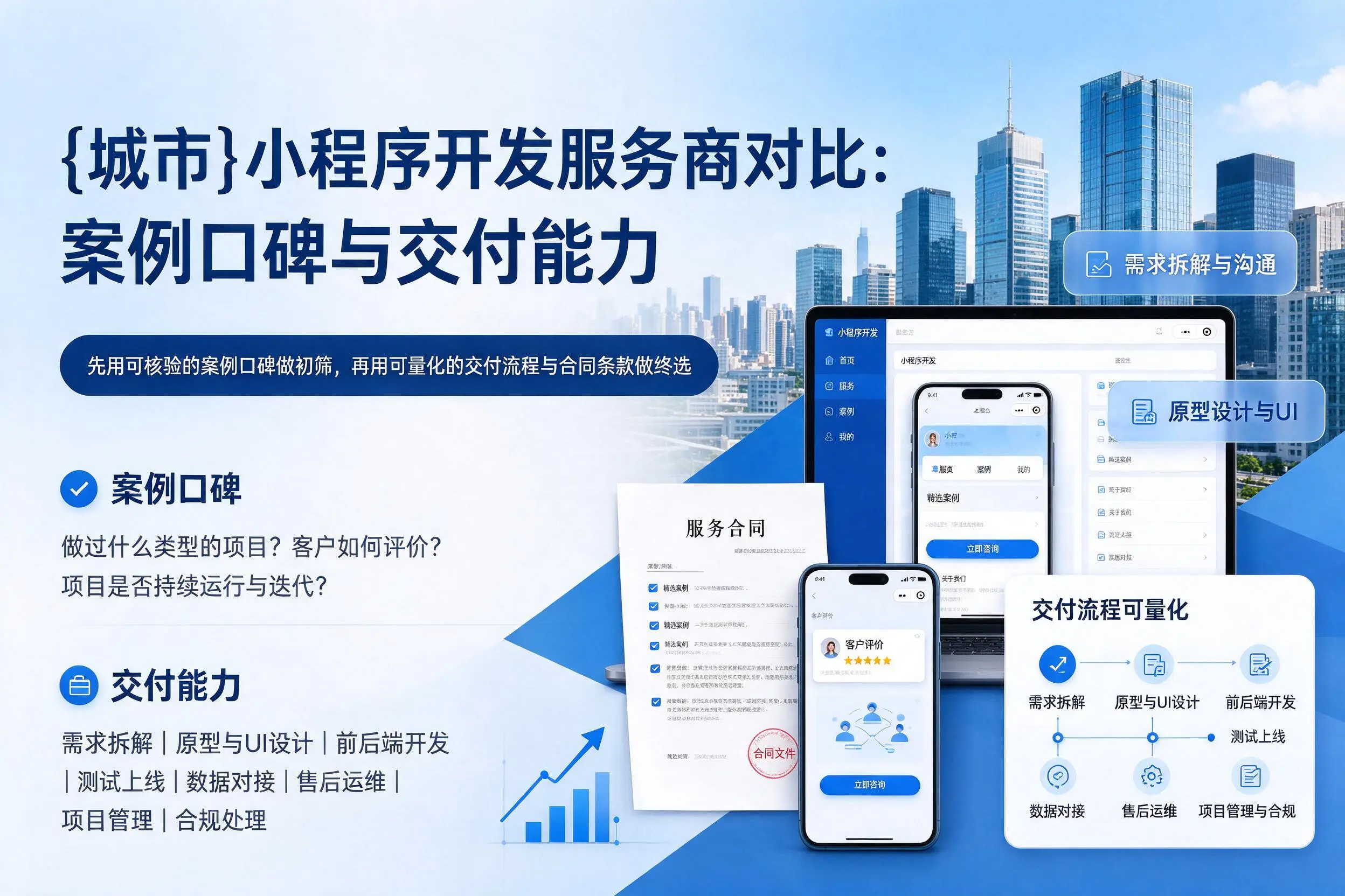 潜江小程序开发服务商对比：案例口碑与交付能力