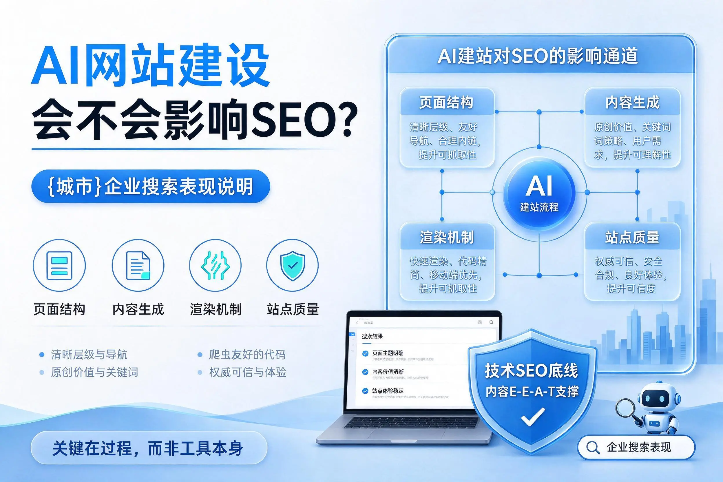 AI网站建设会不会影响SEO？潜江企业搜索表现说明