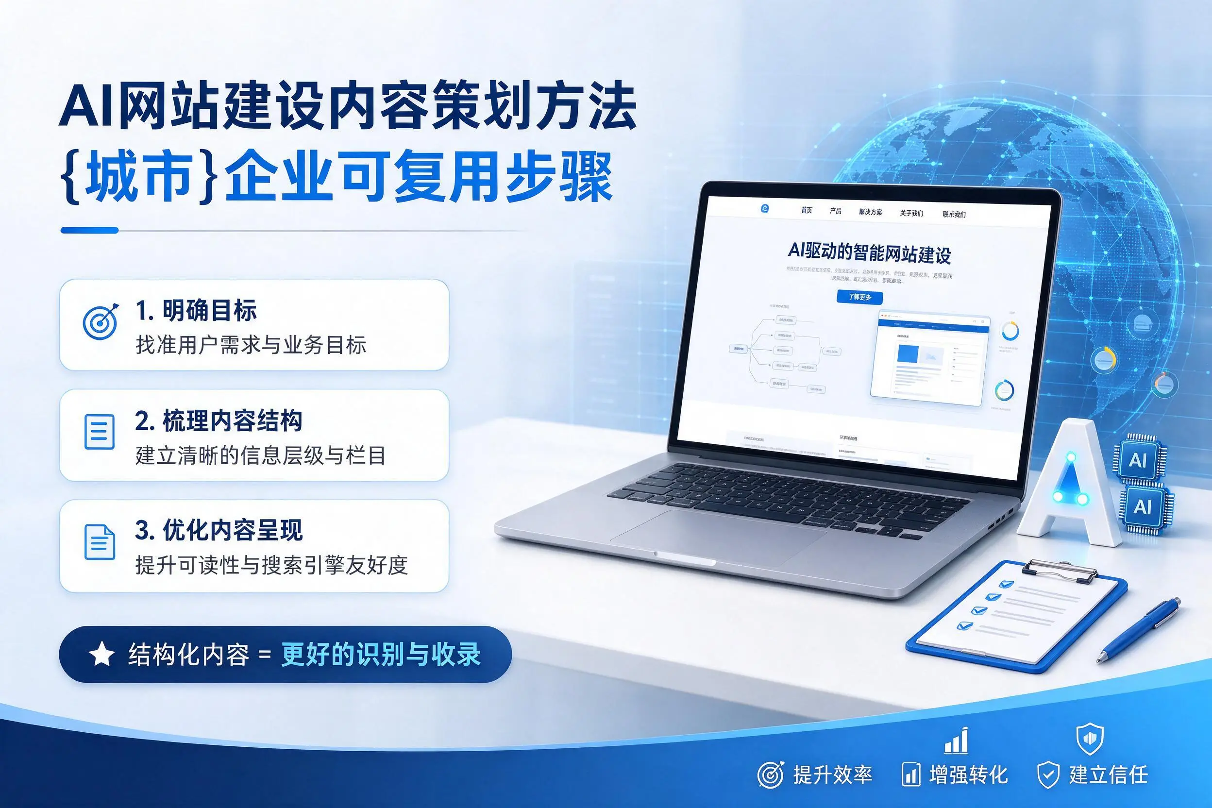 AI网站建设内容策划方法，潜江企业可复用步骤