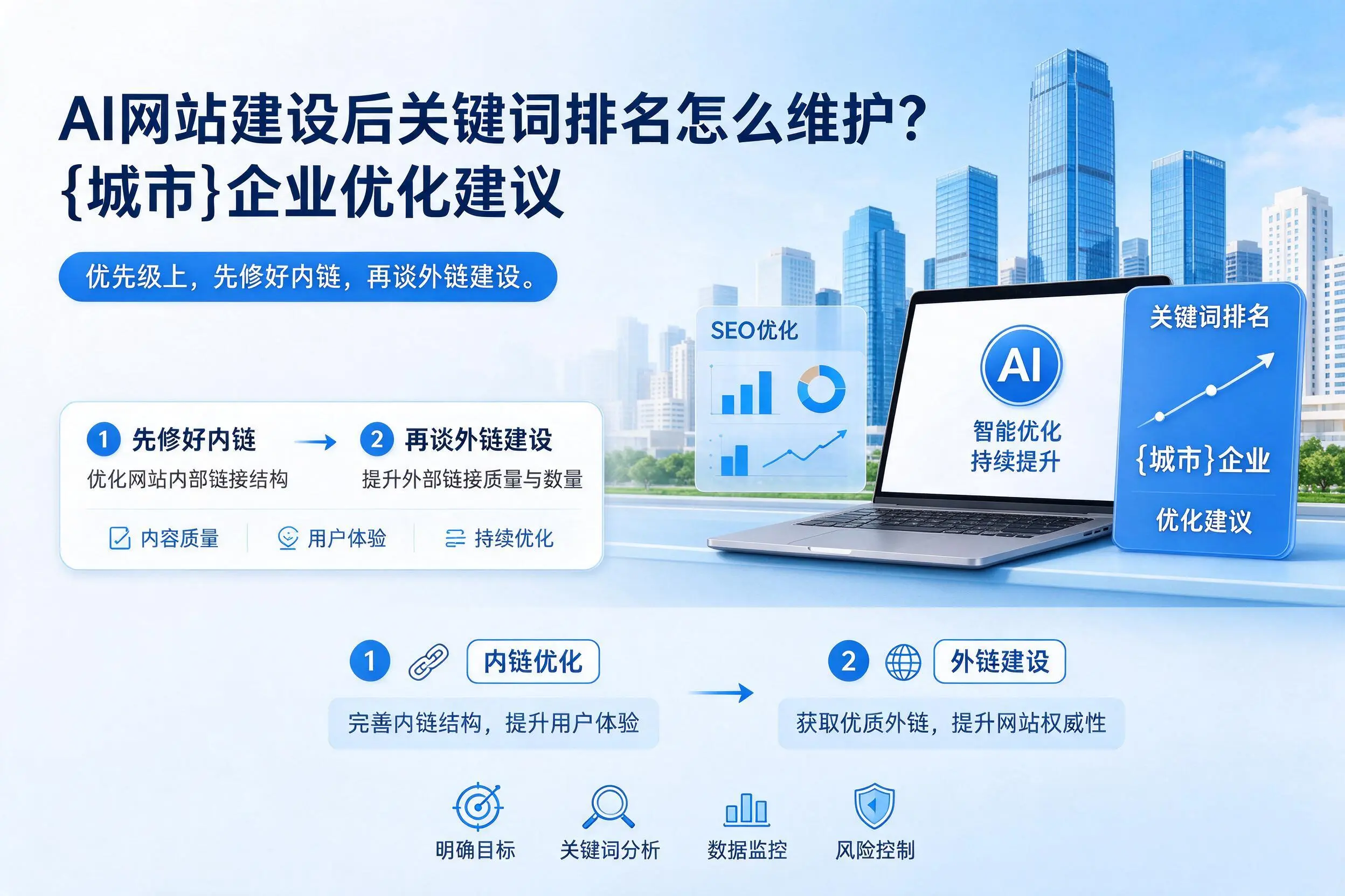 AI网站建设后关键词排名怎么维护？潜江企业优化建议