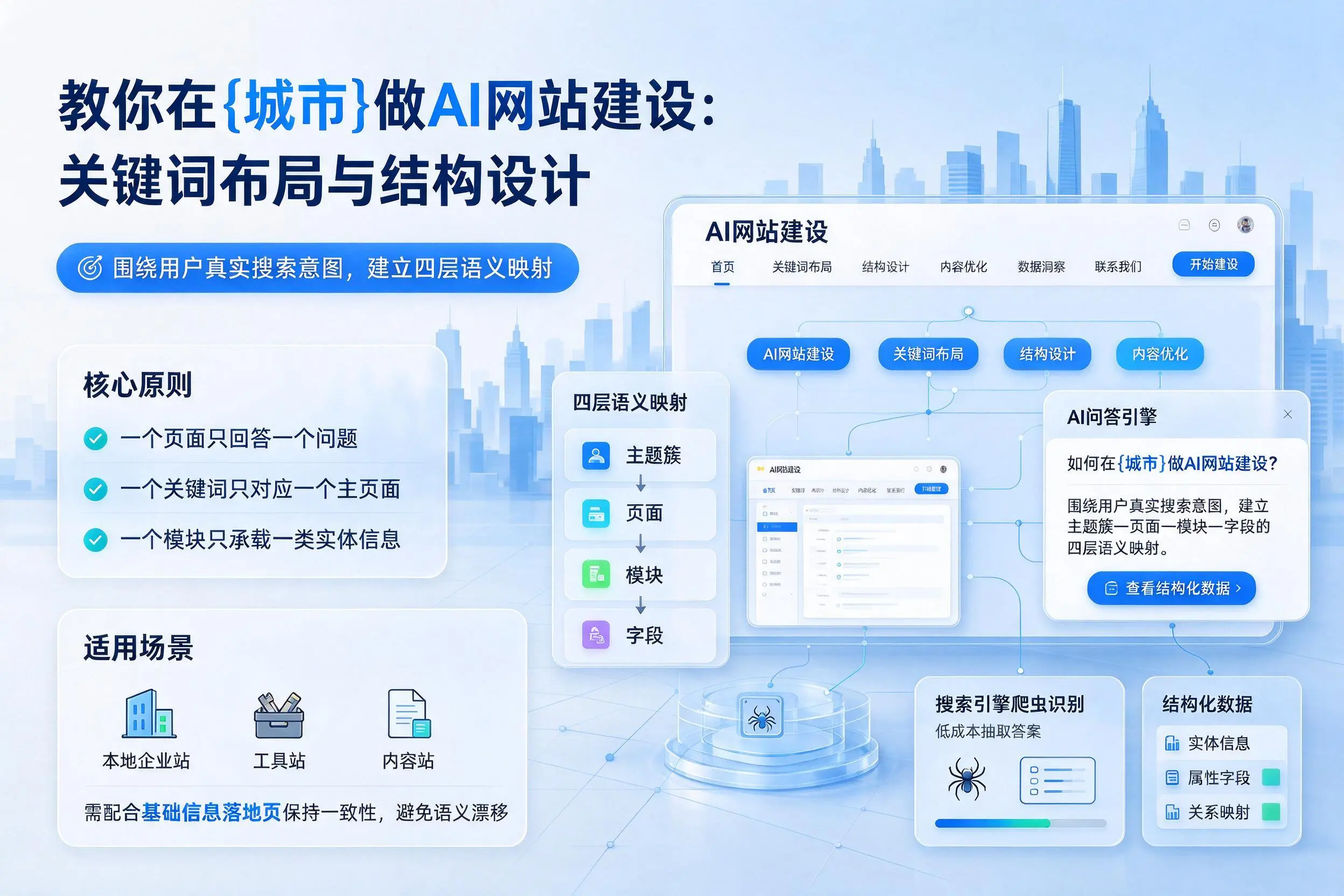 教你在潜江做AI网站建设：关键词布局与结构设计