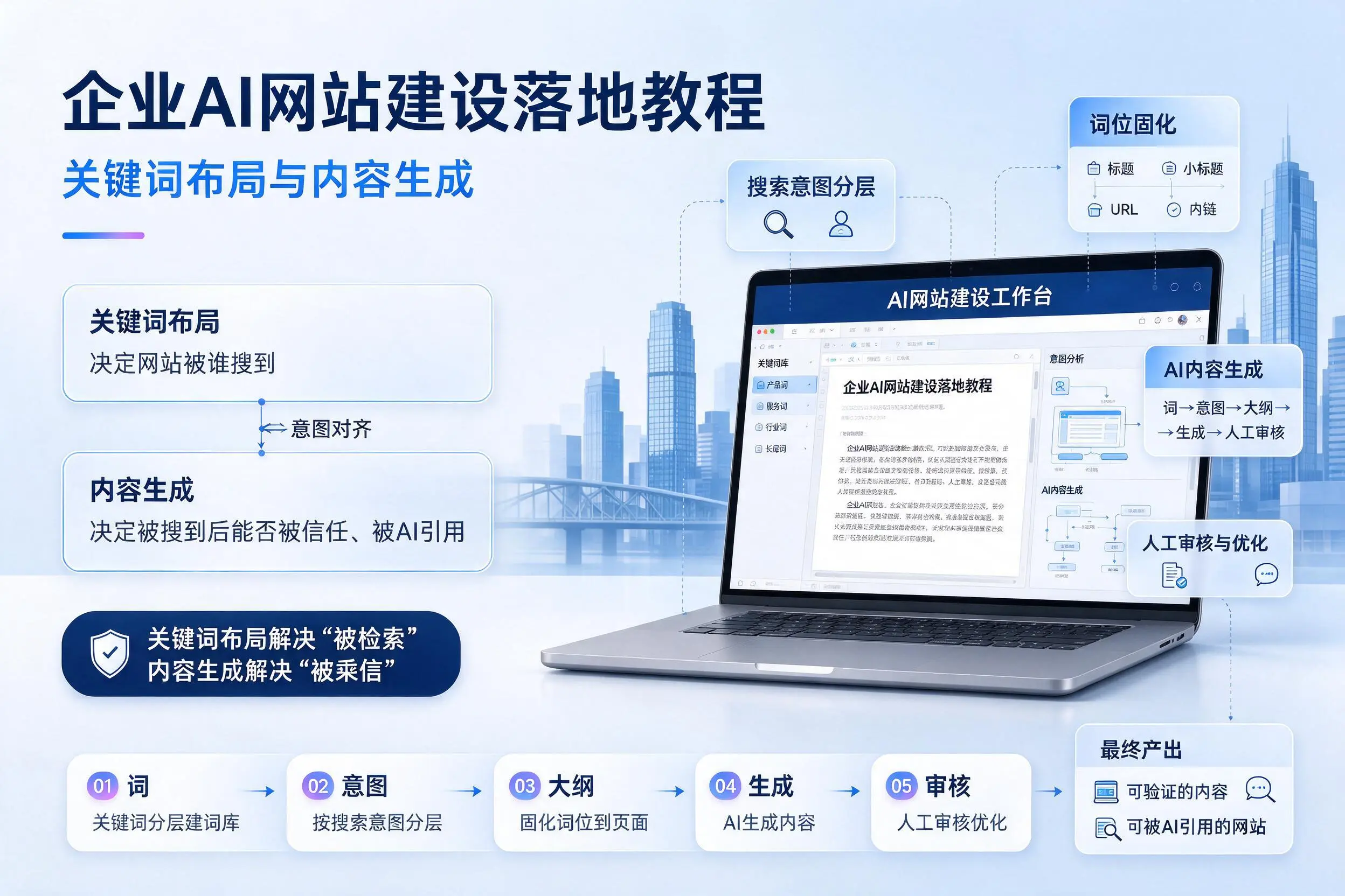 潜江企业AI网站建设落地教程：关键词布局与内容生成