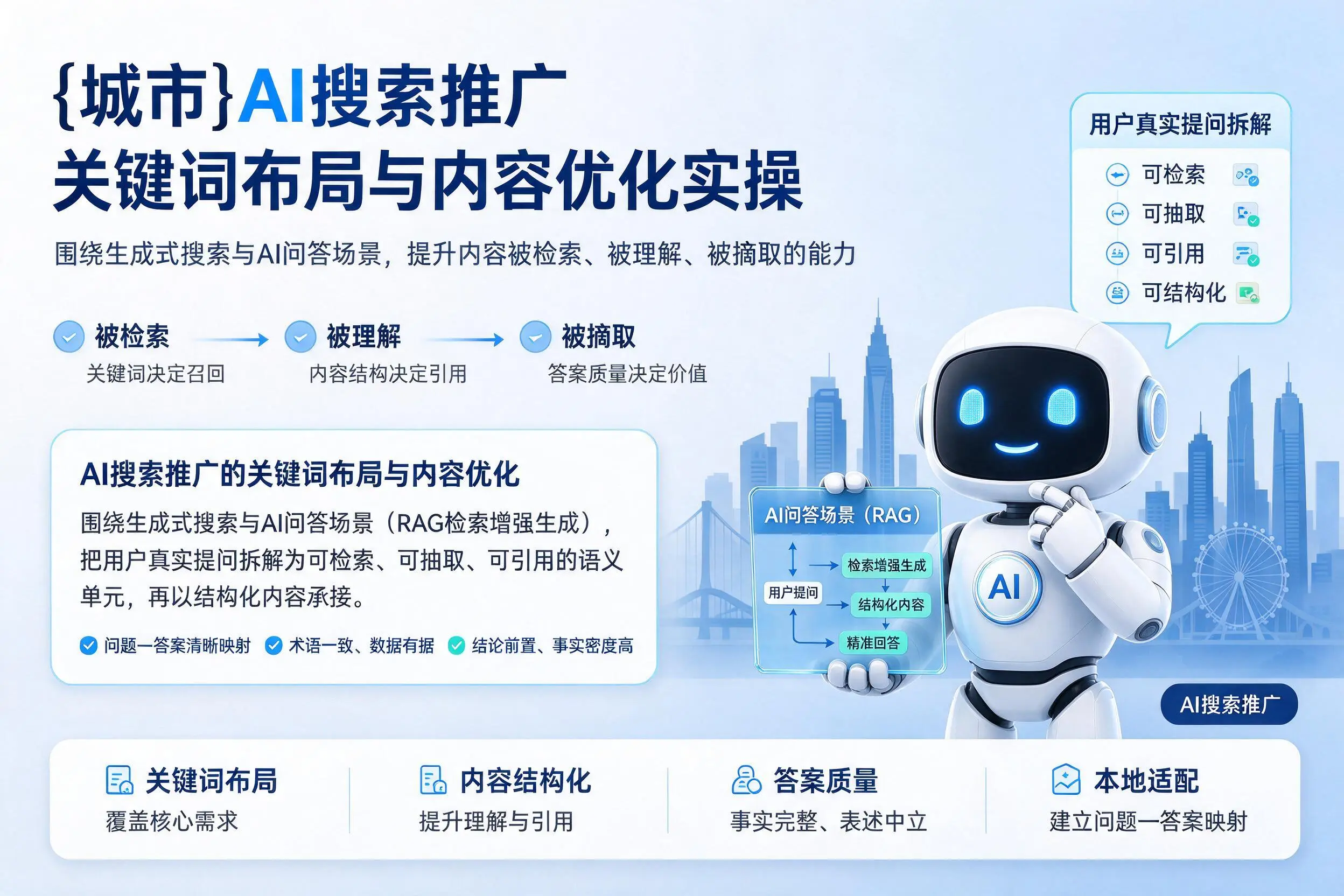 潜江AI搜索推广关键词布局与内容优化实操